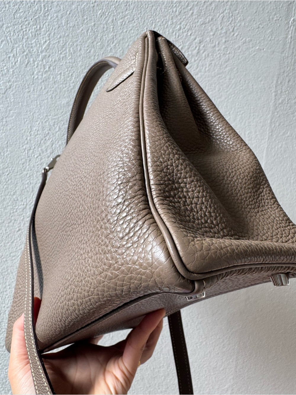 Hermes Kelly 32 Retourne Etoupe Togo in PHW - Picture 7 of 14